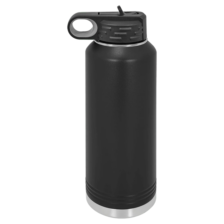 40 oz Water Bottle - Customizable Bottle with Flip Lid - iCustomLabel