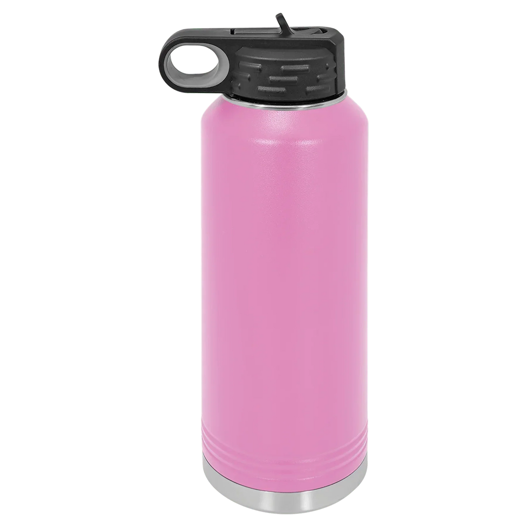 40 oz Water Bottle - Customizable Bottle with Flip Lid - iCustomLabel