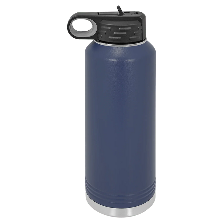 40 oz Water Bottle - Customizable Bottle with Flip Lid - iCustomLabel