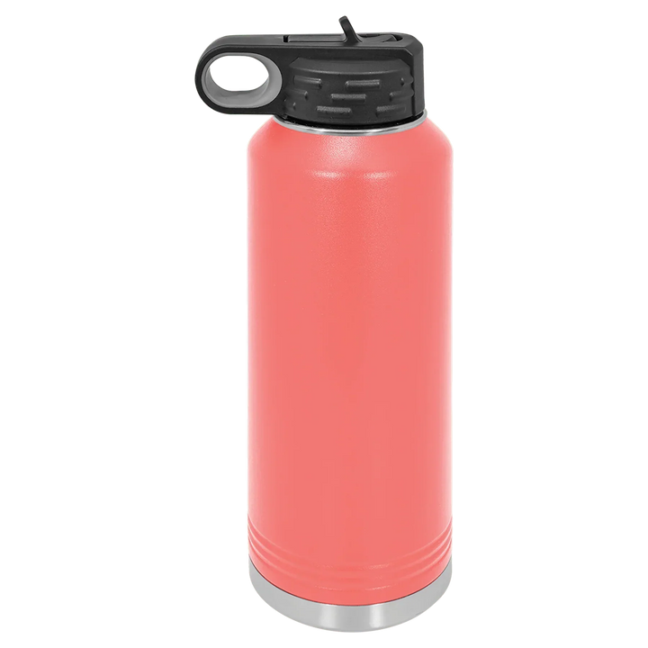 40 oz Water Bottle - Customizable Bottle with Flip Lid - iCustomLabel