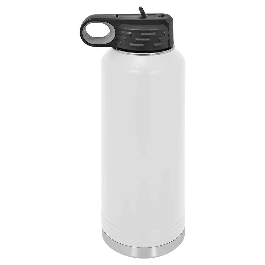 40 oz Water Bottle - Customizable Bottle with Flip Lid - iCustomLabel