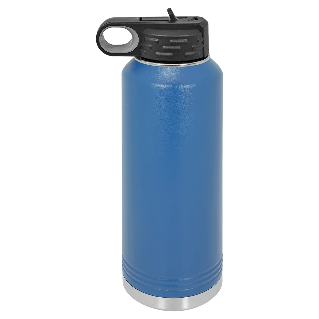 40 oz Water Bottle - Customizable Bottle with Flip Lid - iCustomLabel