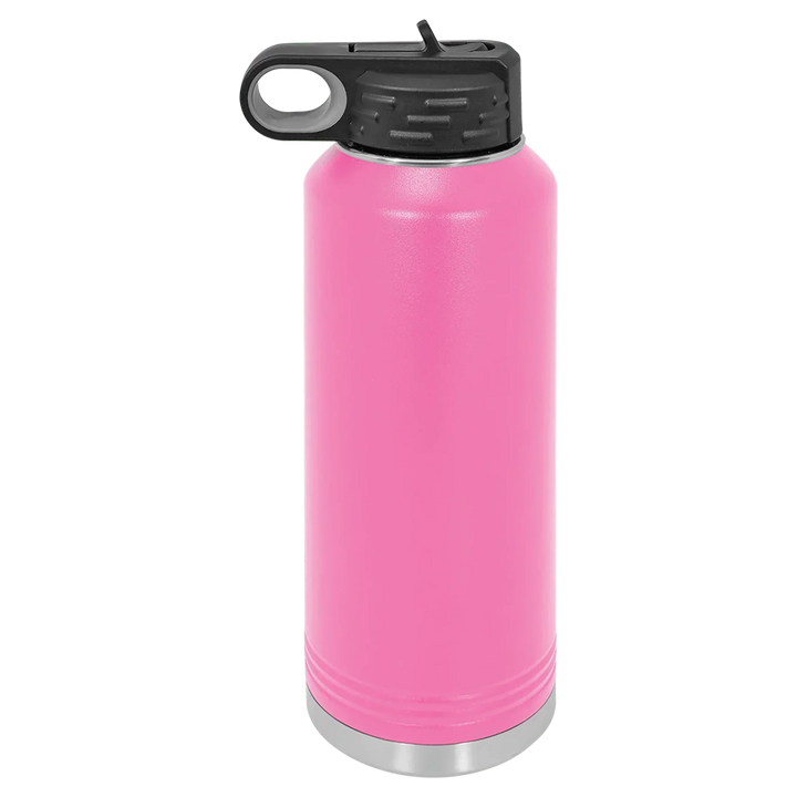 40 oz Water Bottle - Customizable Bottle with Flip Lid - iCustomLabel
