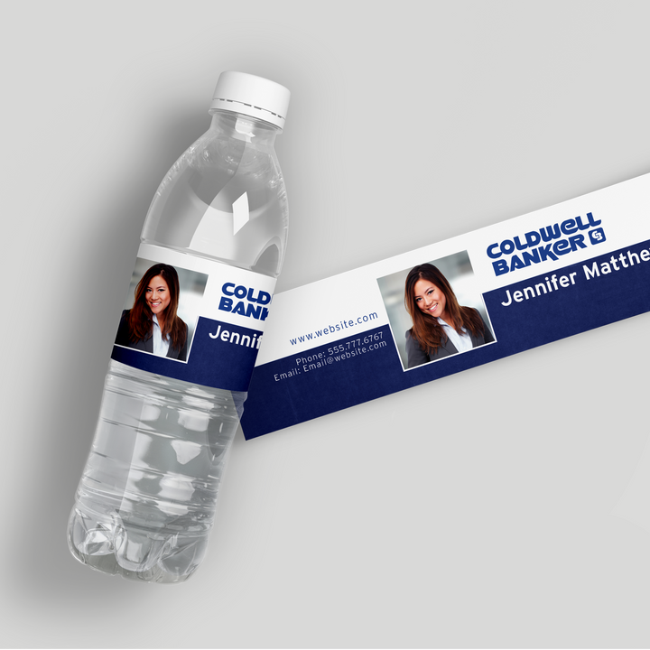 Coldwell Banker Real Estate Water Bottle Labels