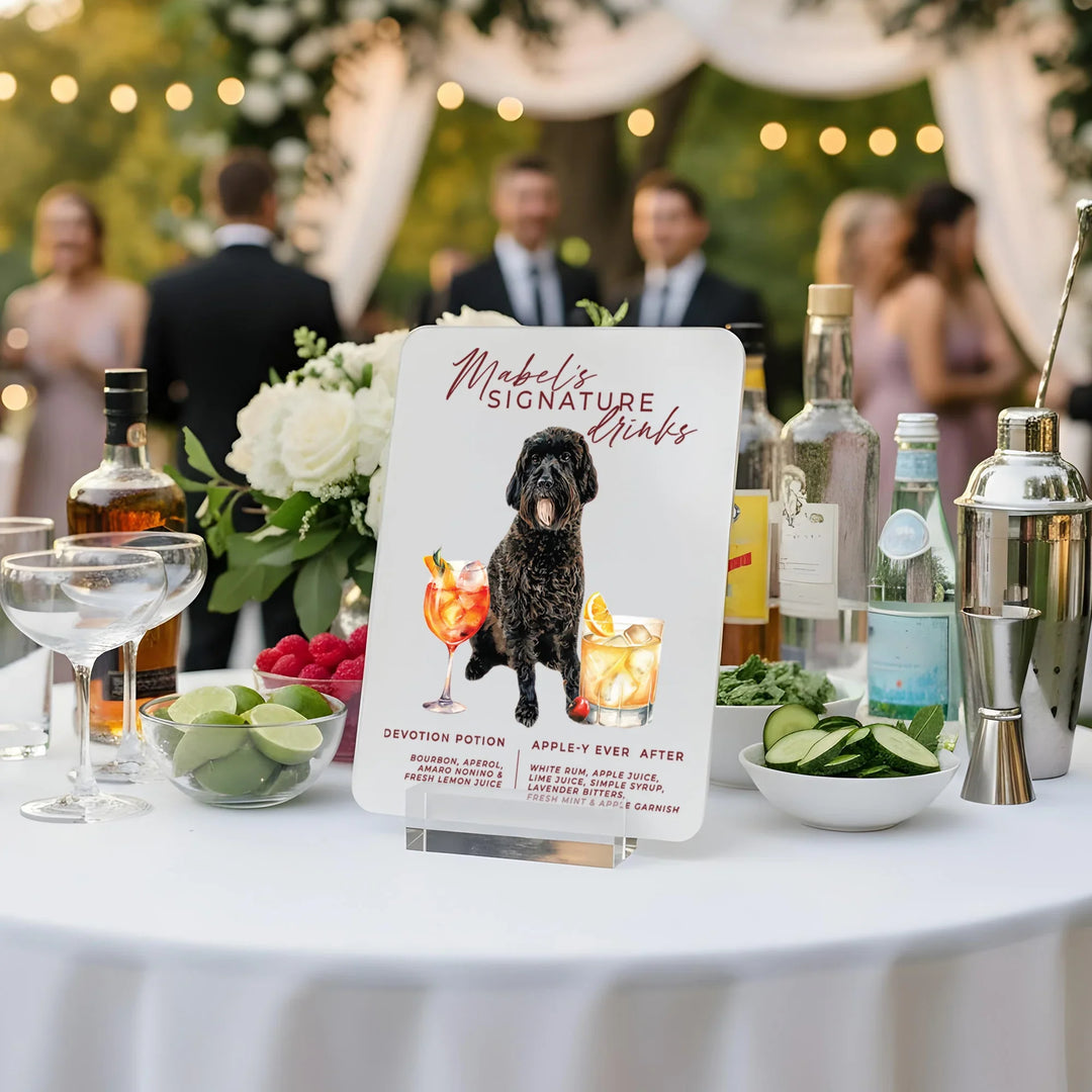 Dog Drinks Signature Drink Sign