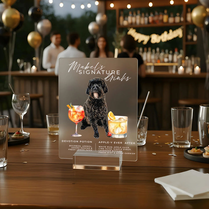 Dog Drinks Signature Drink Sign