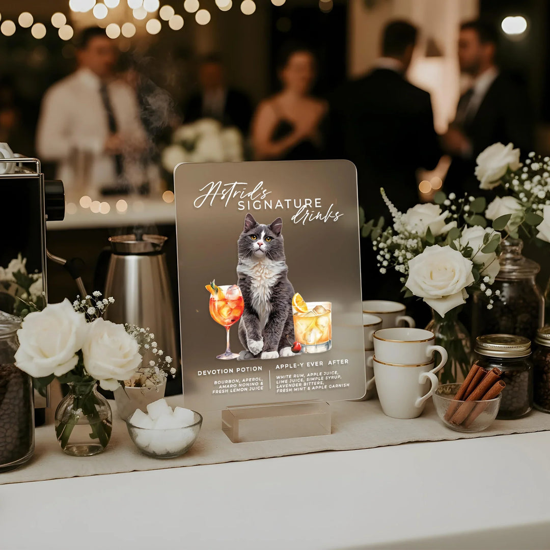Dog Drinks Signature Drink Sign