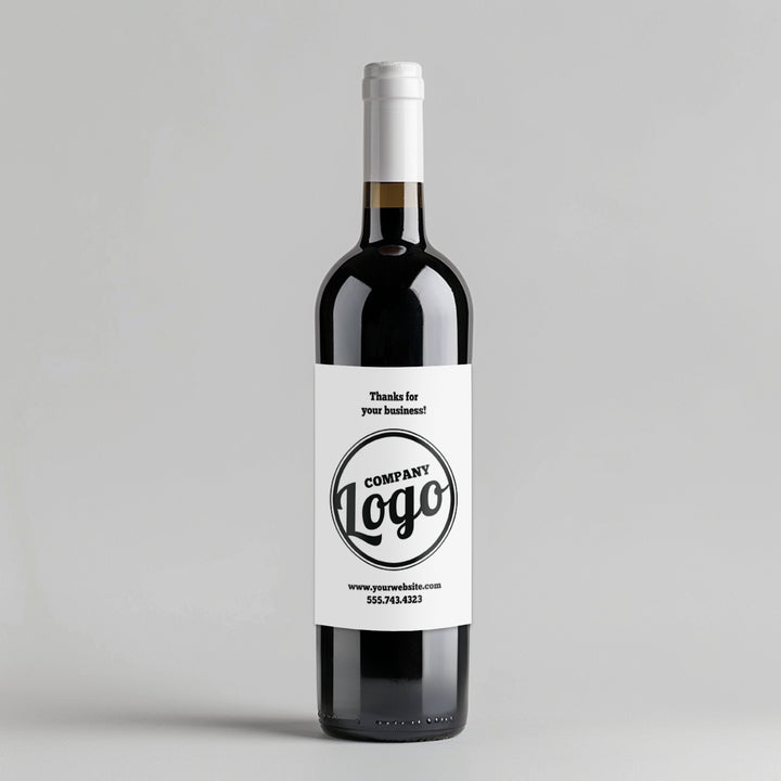 Retro Logo Business Wine Label