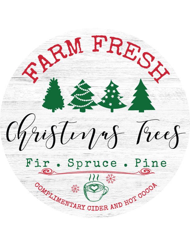 Farm Fresh Trees Christmas Door Decorations