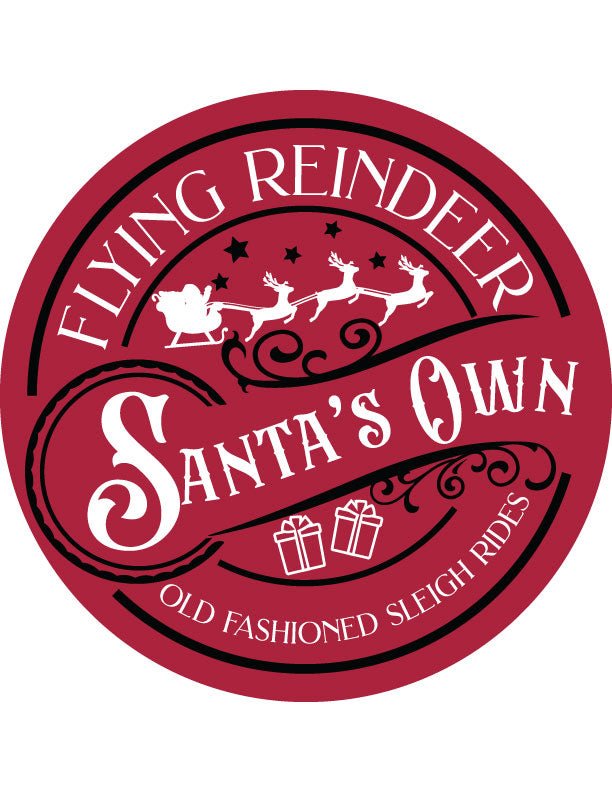 Flying Reindeer Christmas Door Decorations
