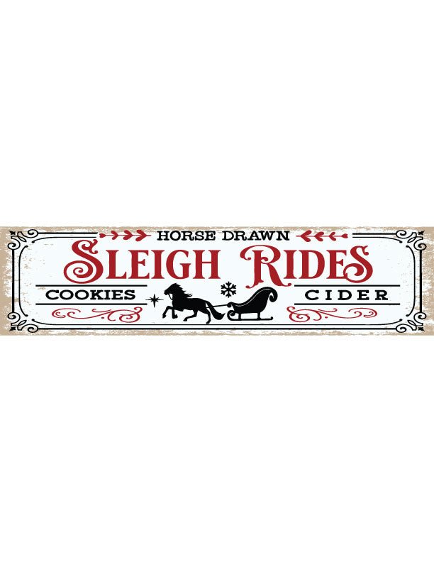 Sleigh Rides Christmas Wall Decor