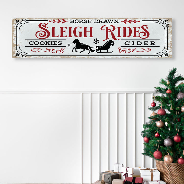 Sleigh Rides Christmas Wall Decor