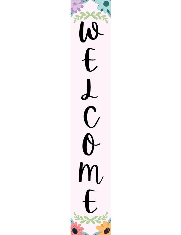 Hello Spring Leaner Welcome Sign