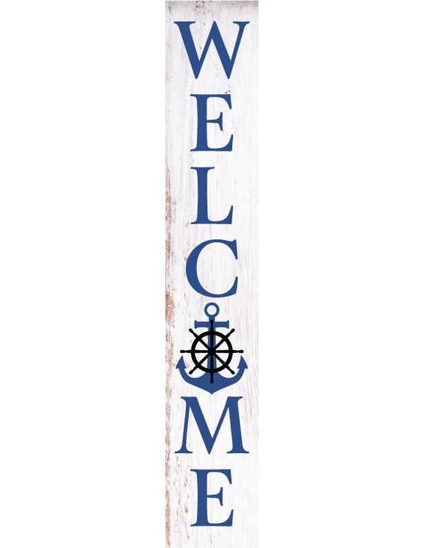 Anchor Porch Leaner Welcome Sign