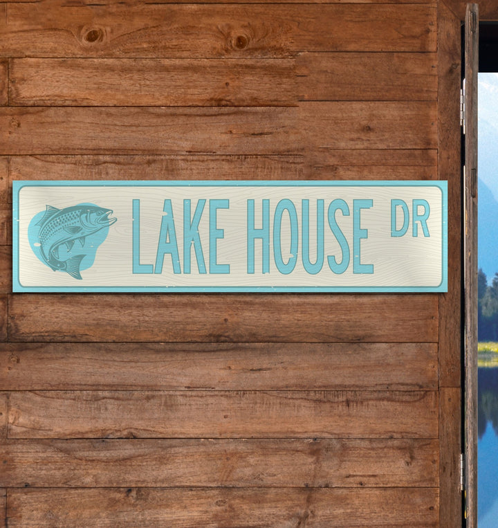 Lake House Metal Sign