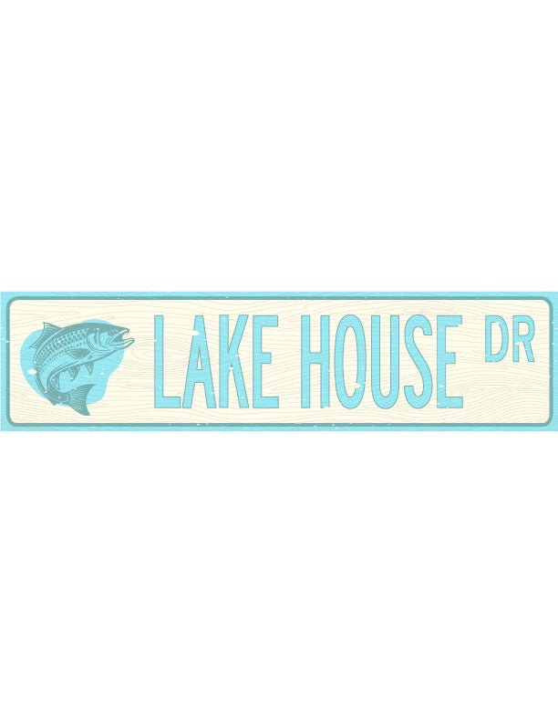 Lake House Metal Sign