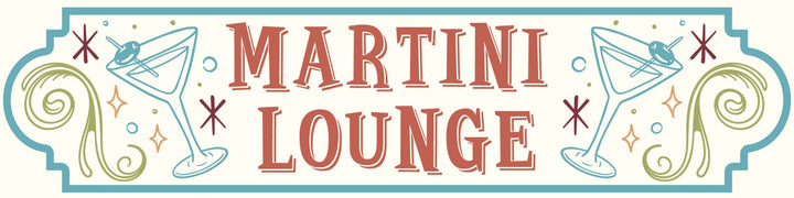 Martini Lounge Metal Sign