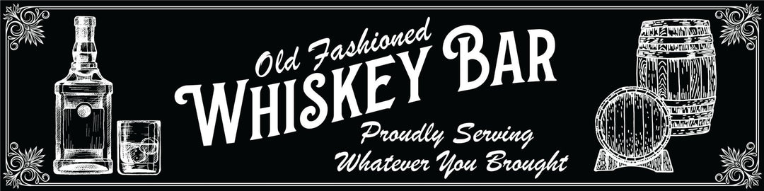 Old Fashioned Whiskey Bar Metal Sign