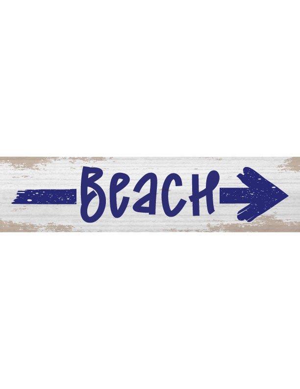 Arrow Beach Metal Wall Sign