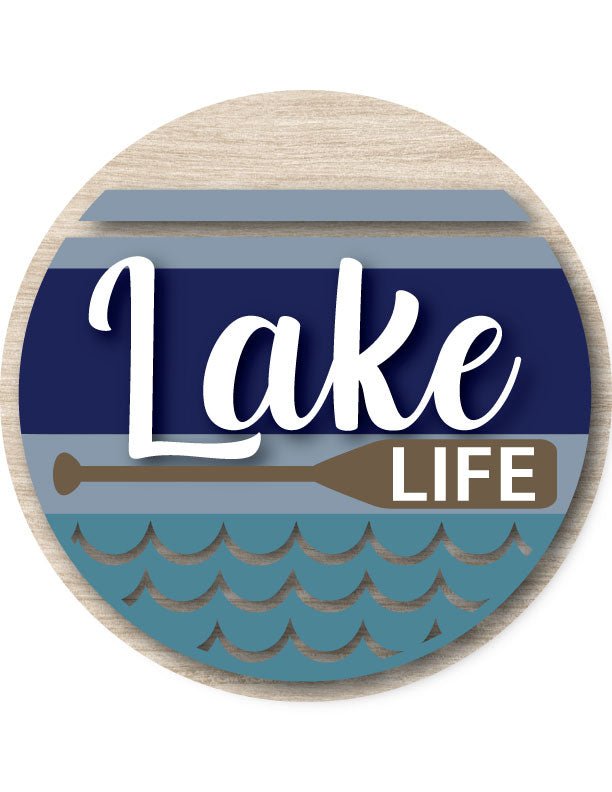 Lake Life Oar Wall Art