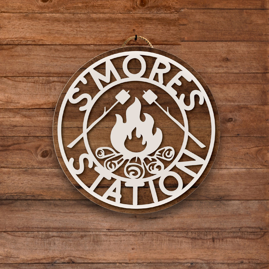 Smores Station Front Door Decor