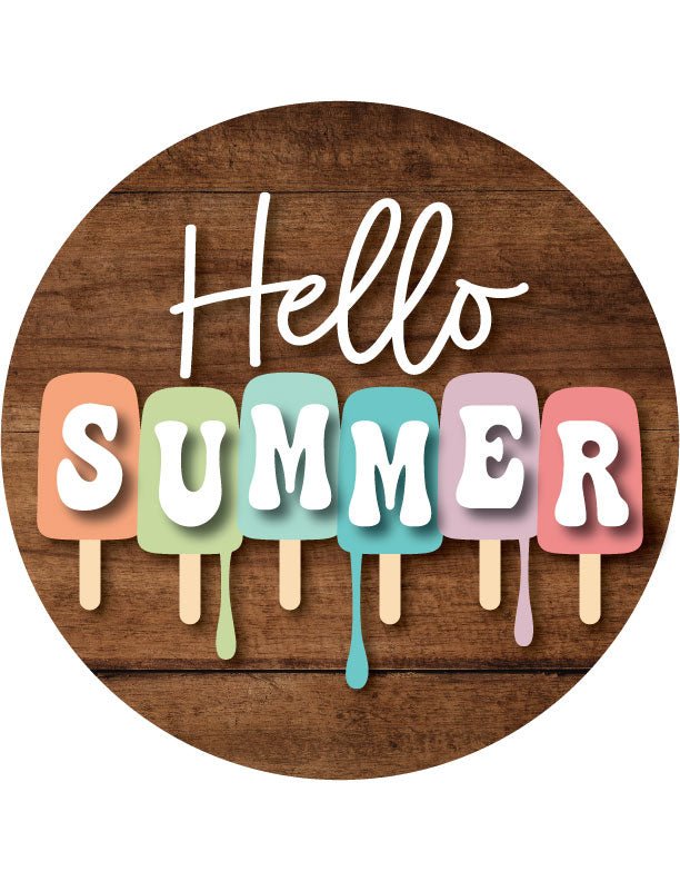 Summer Popsicle Front Door Decor