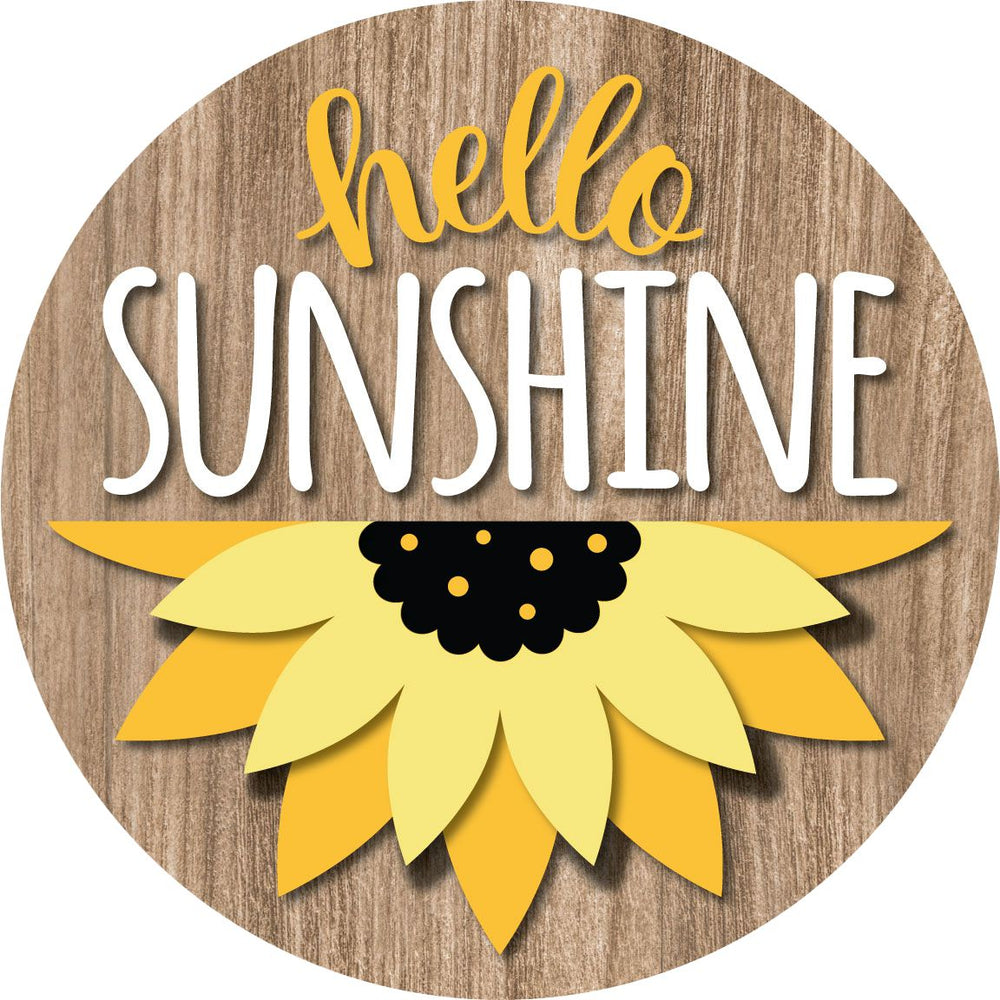 Sunshine Sunflower Front Door Decor