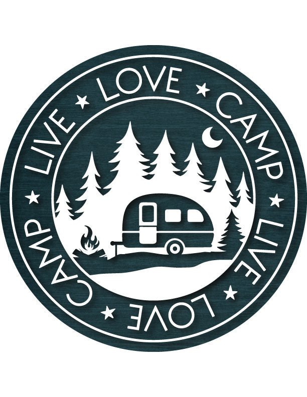 Love Camp Trailer RV Camping Decor