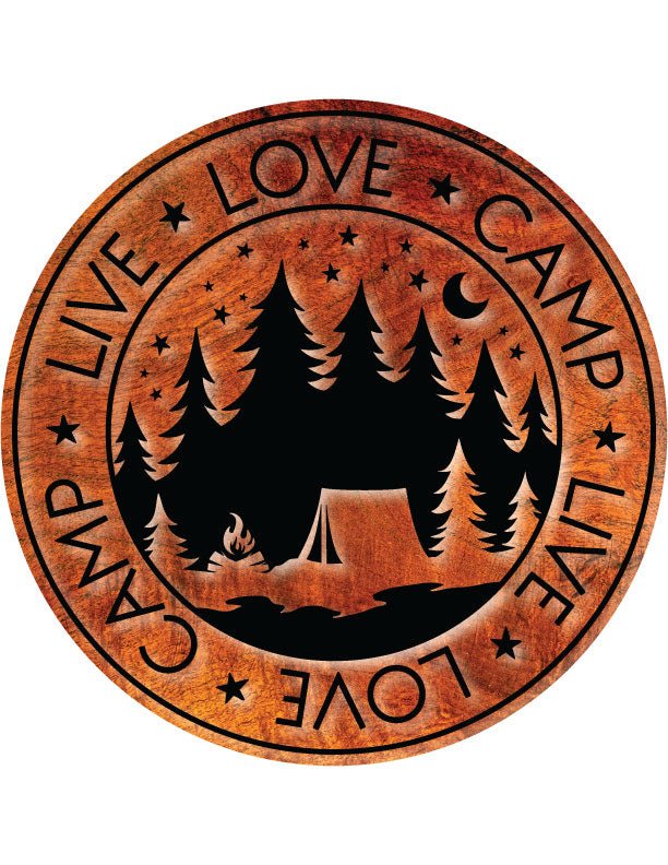 Love Camp Tent Cabin Decor