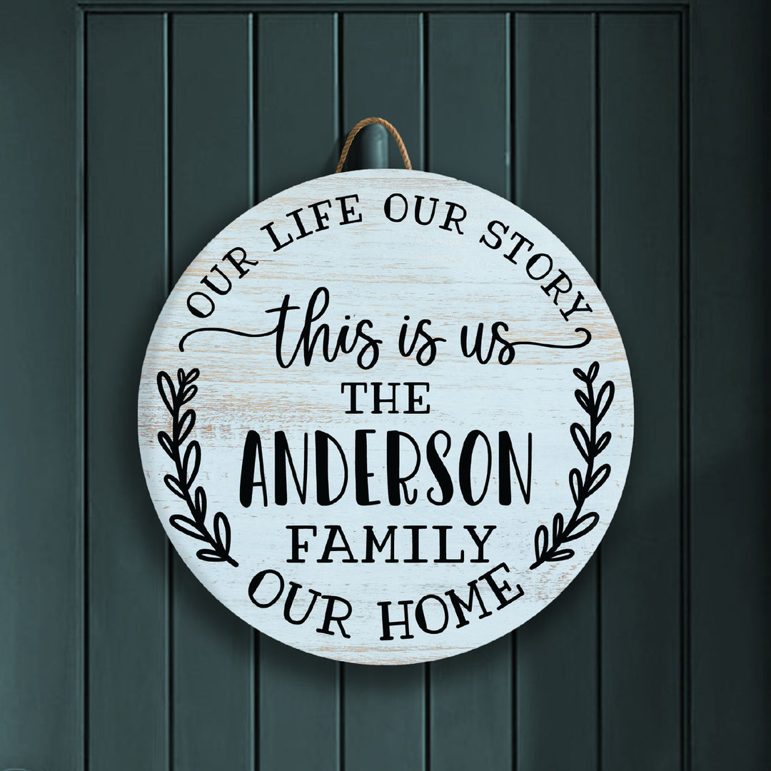 This Is Us Personalized Front Door Decor