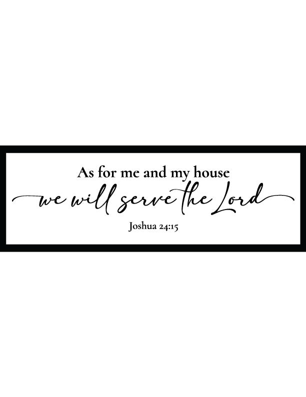 Serve The Lord Home Decor Sign