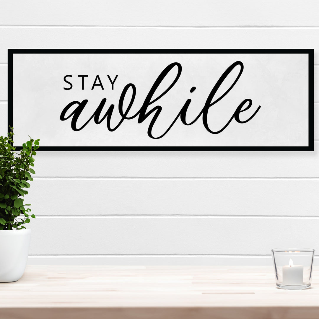 Stay Awhile Entryway Wall Decor