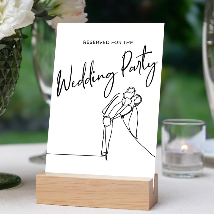 Reserved Wedding Table Sign