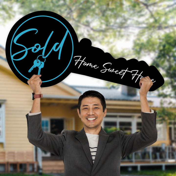 Home Sweet Home Realtor Key Sign