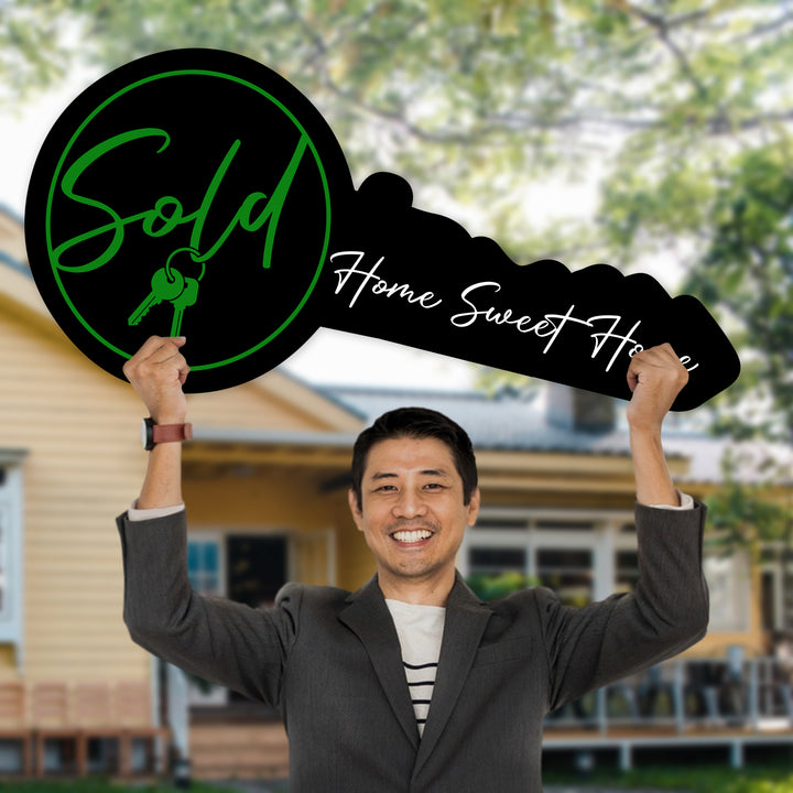 Home Sweet Home Realtor Key Sign