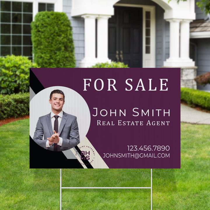 Modern Berkshire Hathaway Real Estate Yard Signs