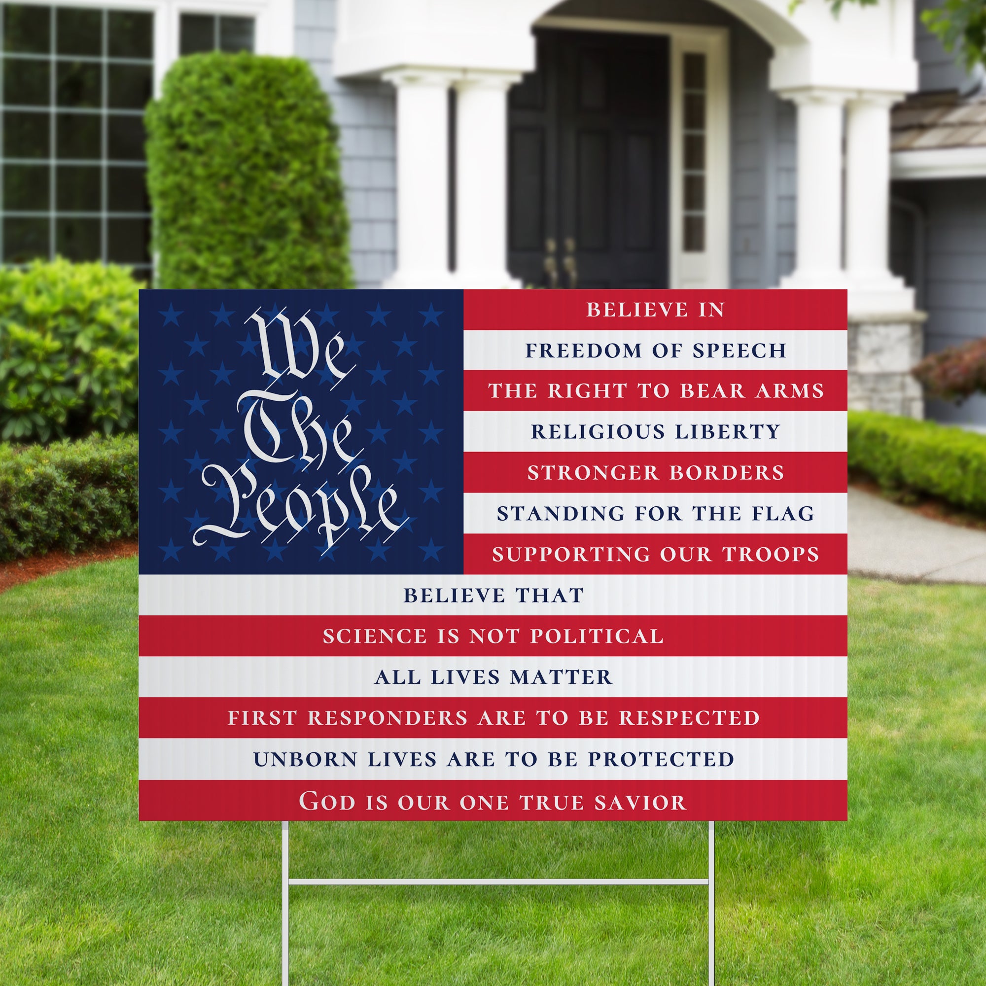 10 PACK We Believe deals Yard Sign Great for Families