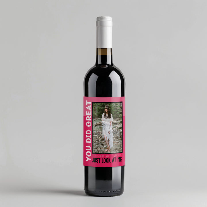 Look At Me Mothers Day Wine Label