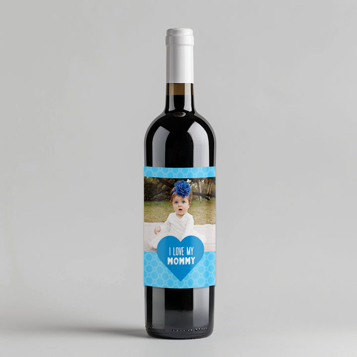 Love Mommy Mothers Day Wine Label