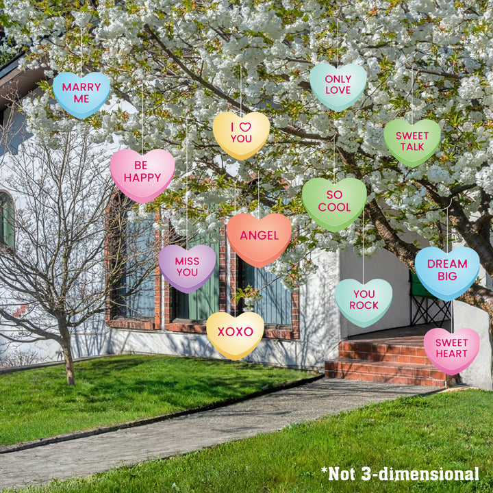 Conversation Hanging Hearts