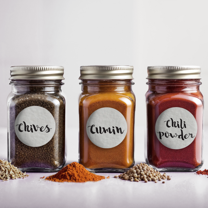 Handwritten Script Spice Labels