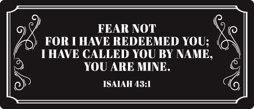 Isaiah 43:1 Magnet Bumper Sticker