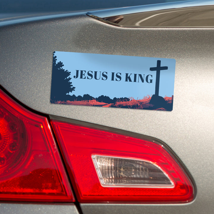 Jesus Is King Magnet Bumper Sticker