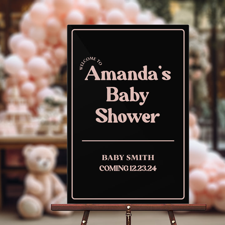 Modern Baby Shower Sign