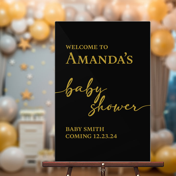 Script Baby Shower Sign