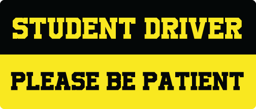 Student Driver Magnet Bumper Sticker