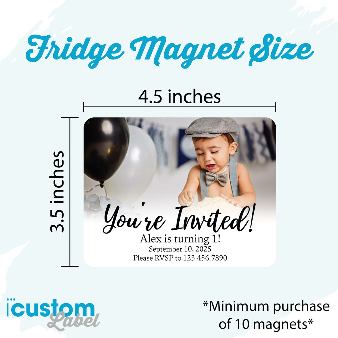 Birthday Invitations Fridge Magnet