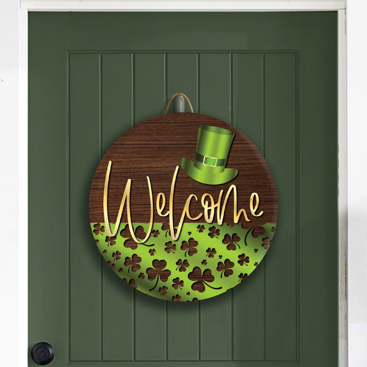 Shamrock Welcome Door Decorations