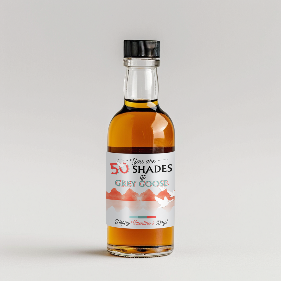 50 Shades Mini Liquor Label - iCustomLabel