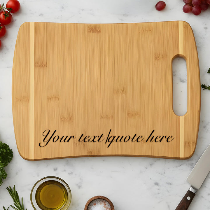 Your Text Here Bamboo Cutting Board